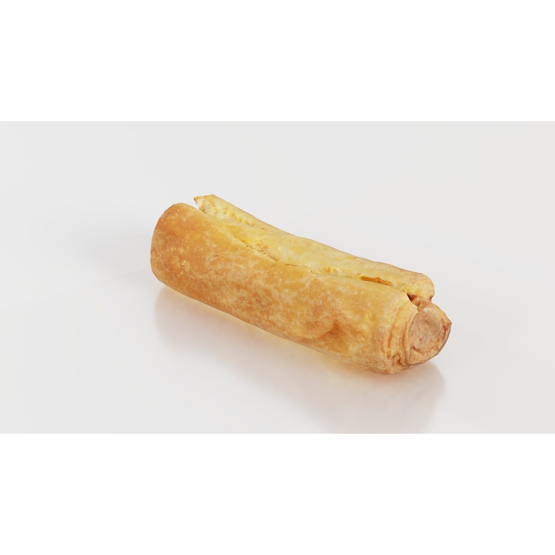 Hot Dog 3D Model – Low Poly Food Asset, FBX, Blender Ready - View 7