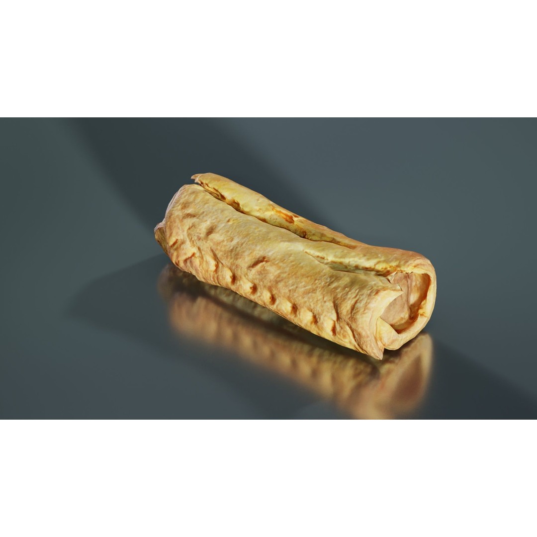 Hot Dog 3D Model – Low Poly Food Asset, FBX, Blender Ready - View 8