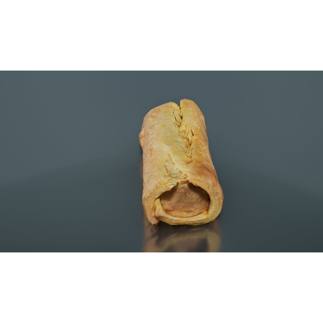 Hot Dog 3D Model – Low Poly Food Asset, FBX, Blender Ready - View 9