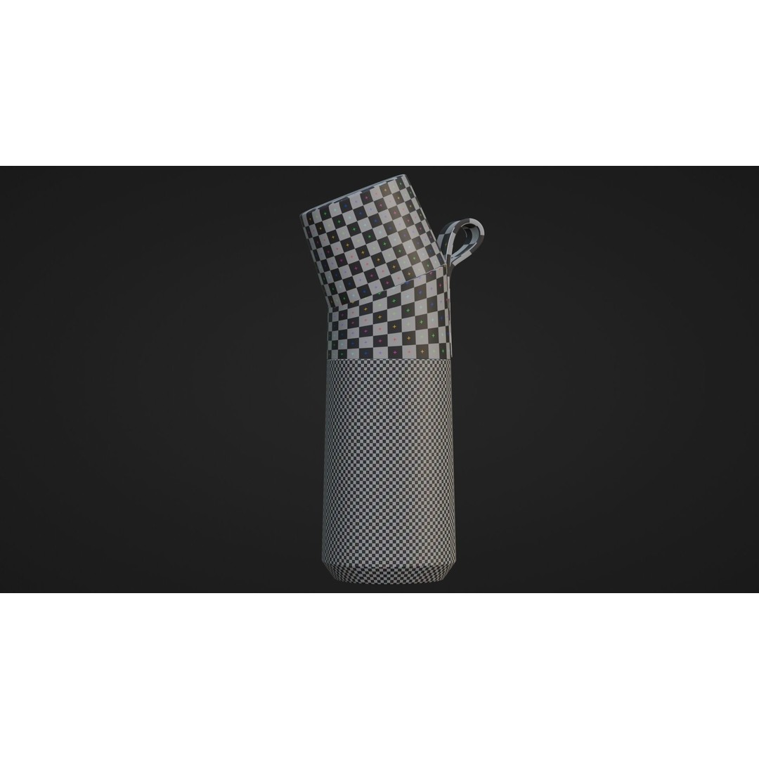 Water Bottle 3D Model – High Quality Low Poly PBR Asset, FBX/OBJ - View 11
