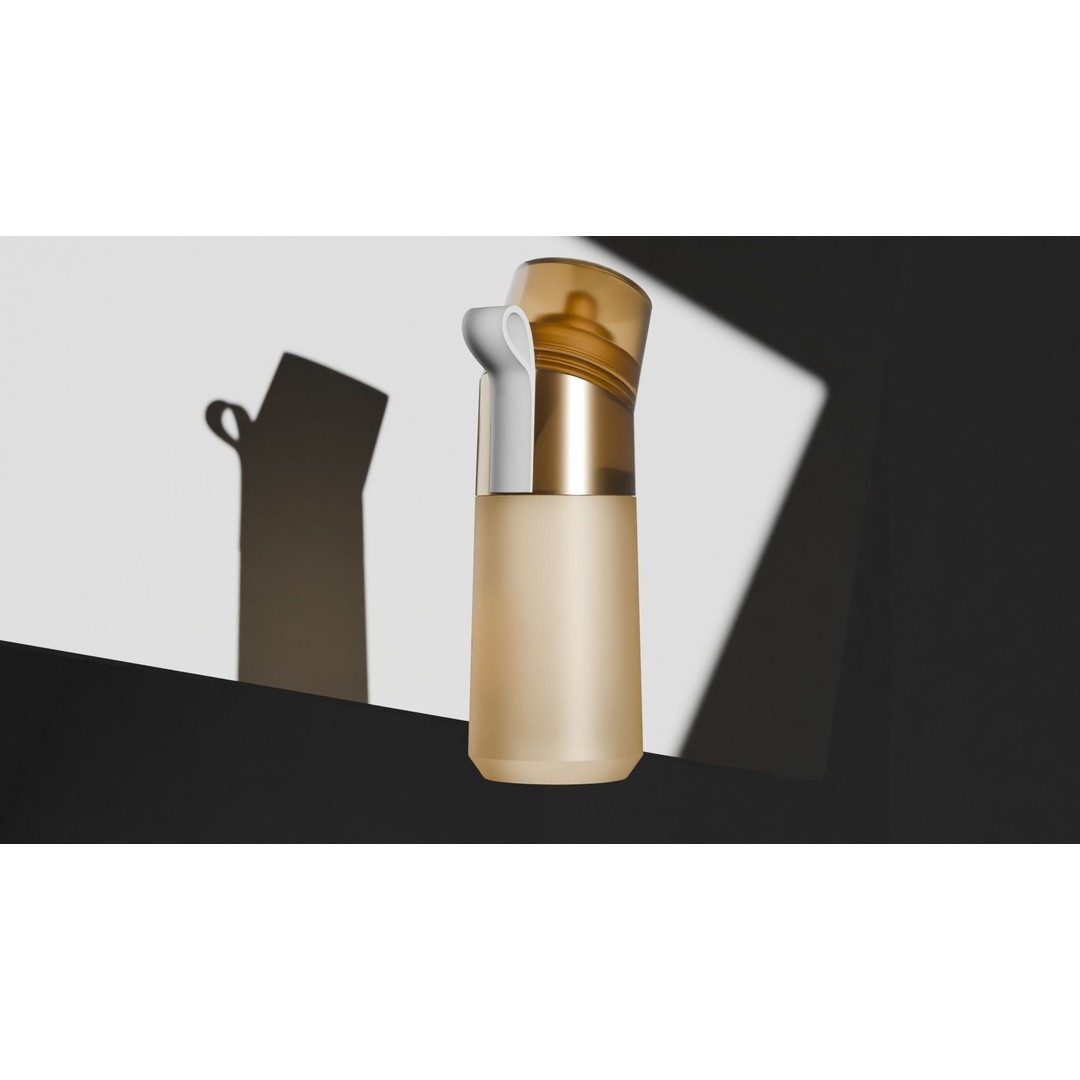 Water Bottle 3D Model – High Quality Low Poly PBR Asset, FBX/OBJ - View 8