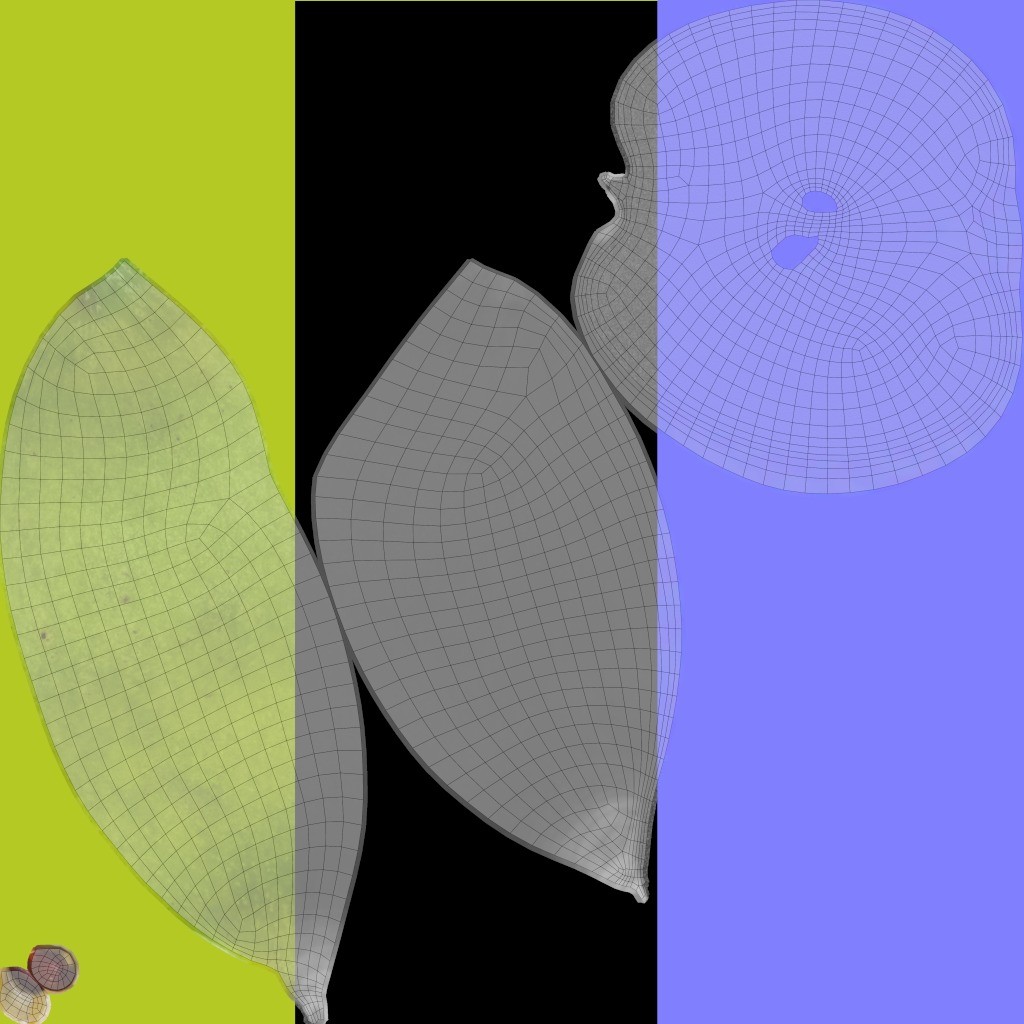 Granny Smith 3D Model – Low Poly PBR Asset for Games & Animations