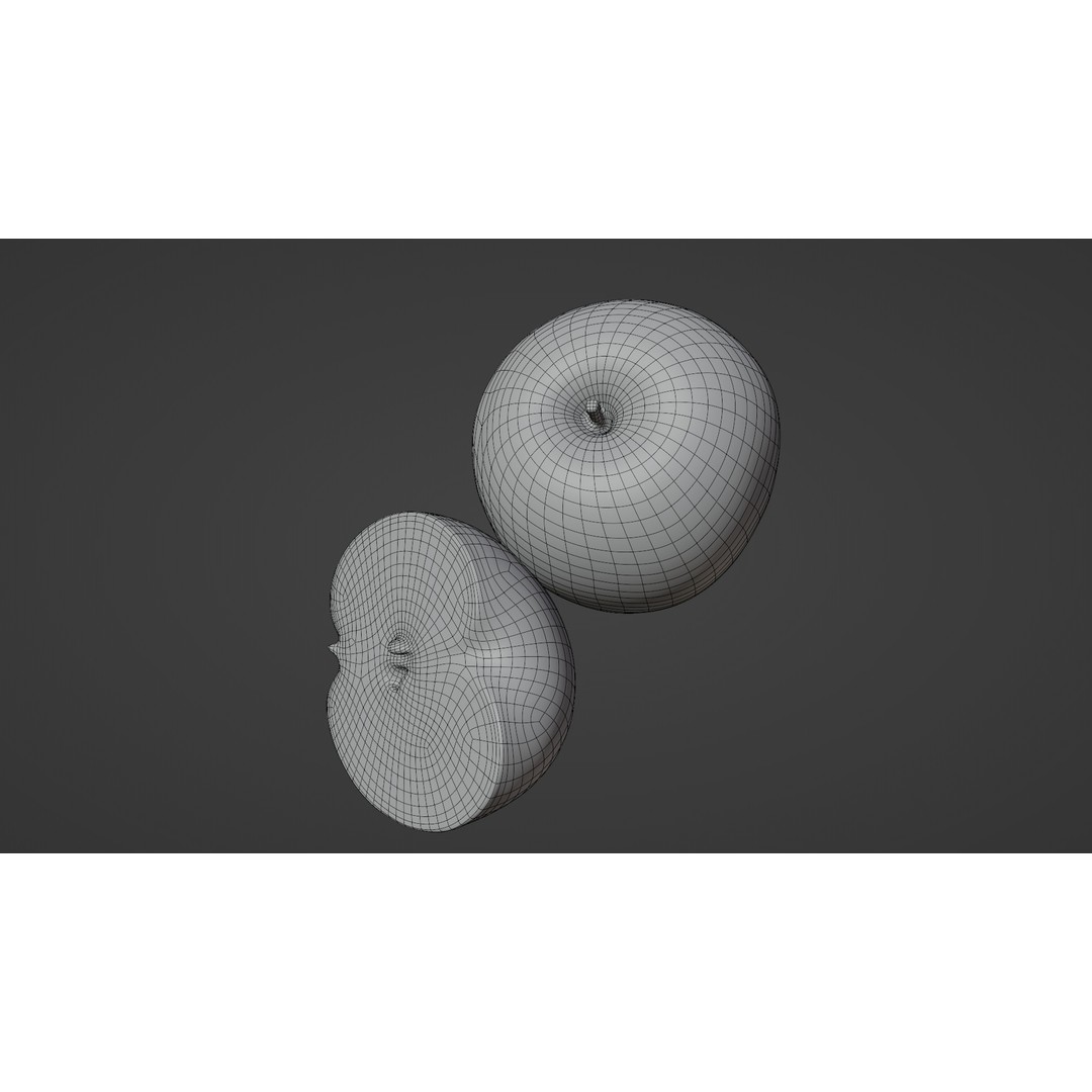 Granny Smith 3D Model – Low Poly PBR Asset for Games & Animations - View 6