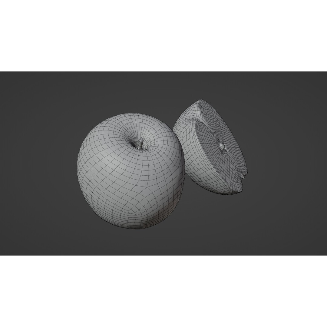Granny Smith 3D Model – Low Poly PBR Asset for Games & Animations - View 8