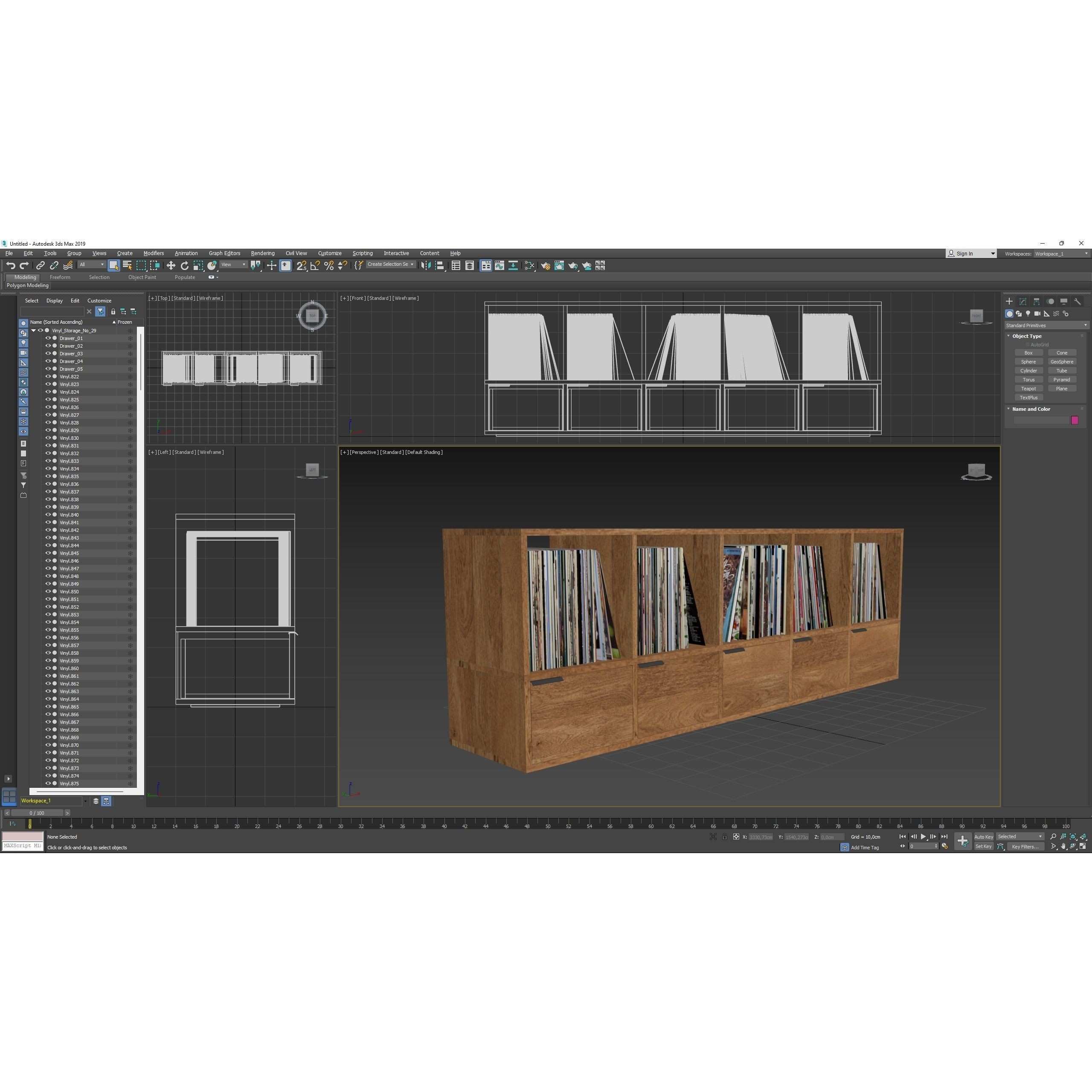 Vinyl Storage No29 - Game-Ready 3D Model - View 17