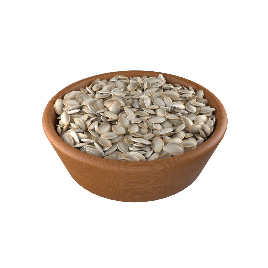 Pumpkin Seeds 3D Model – Low Poly Collection, Blender, FBX, OBJ