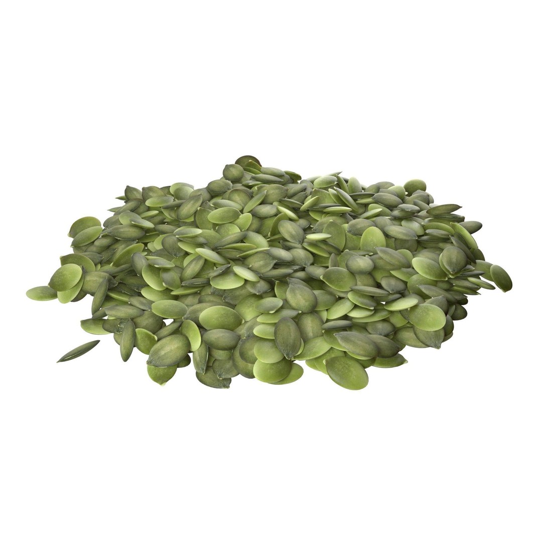 Pumpkin Seeds 3D Model – Low Poly Collection, Blender, FBX, OBJ - View 5