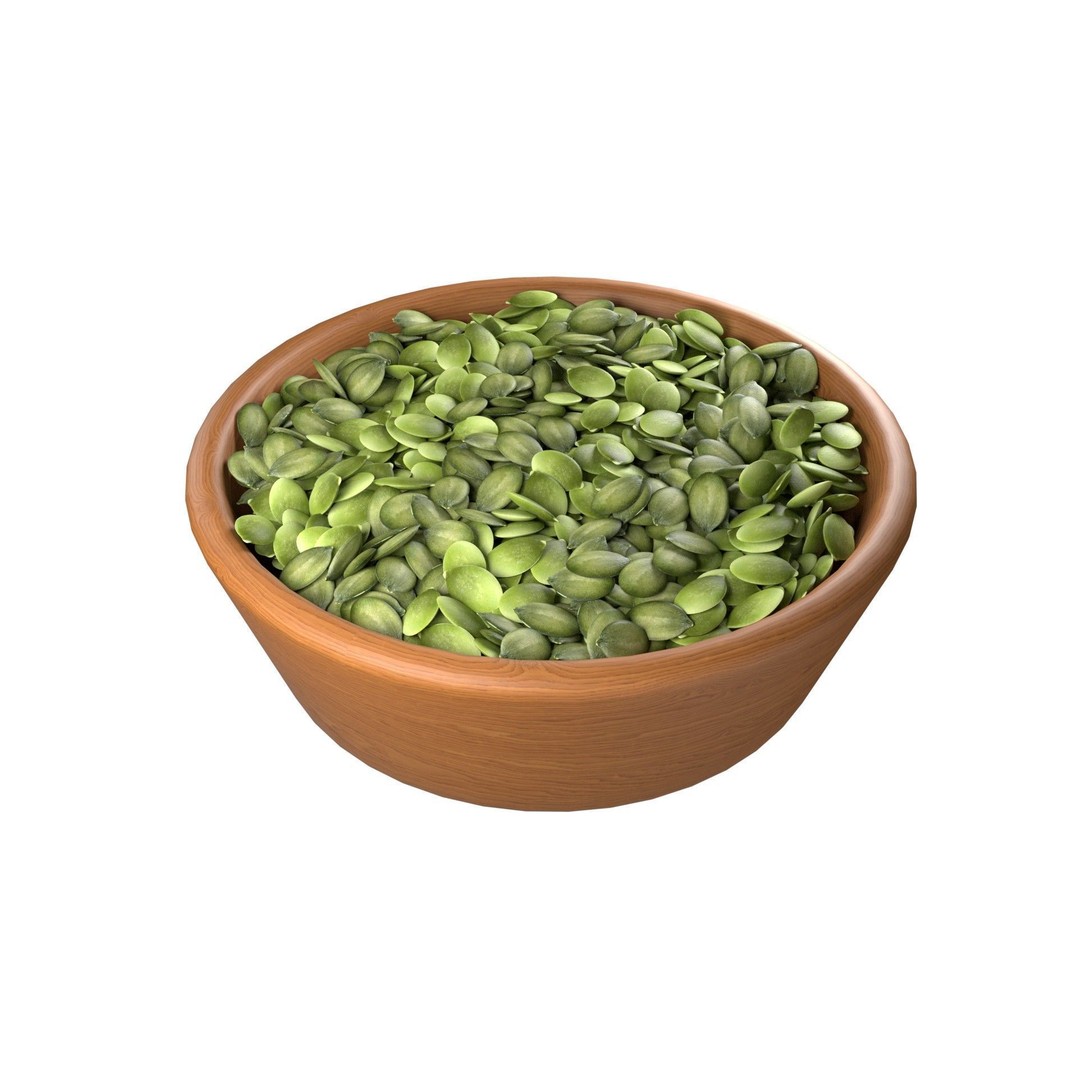 Pumpkin Seeds 3D Model – Low Poly Collection, Blender, FBX, OBJ - View 7