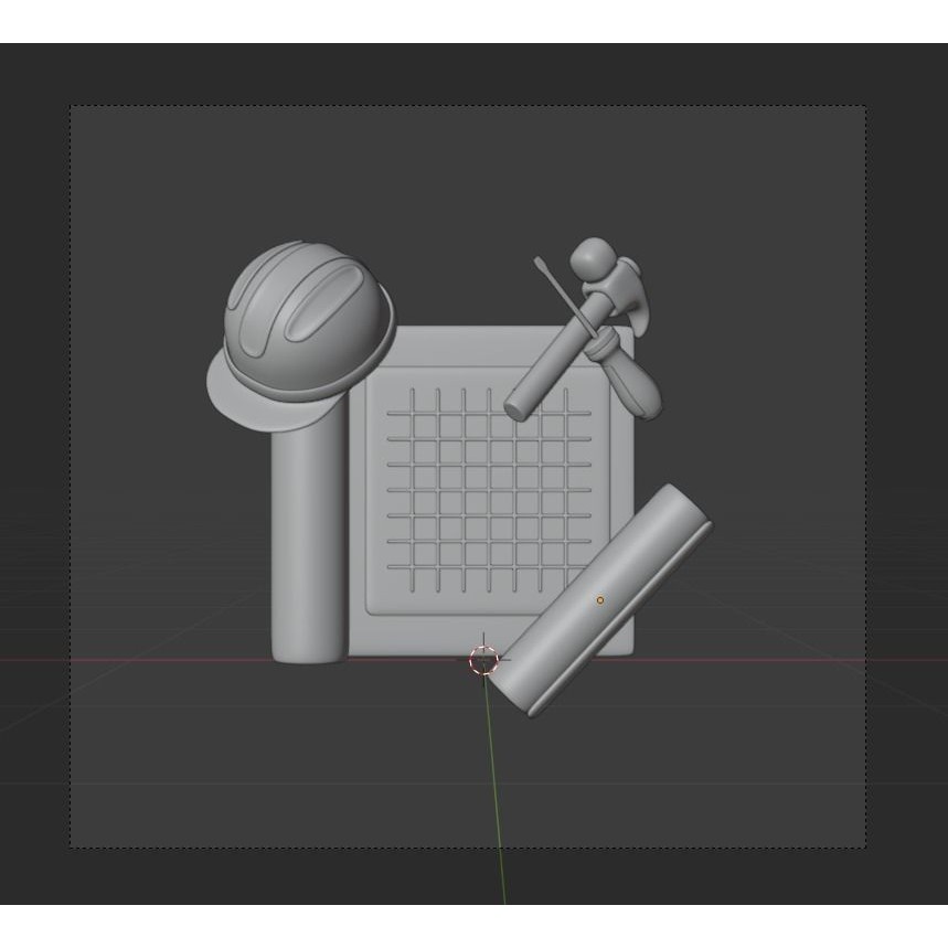 Labour Day 3D Model – Icon Pack for Design, PBR Textures, Blender, FBX - View 60
