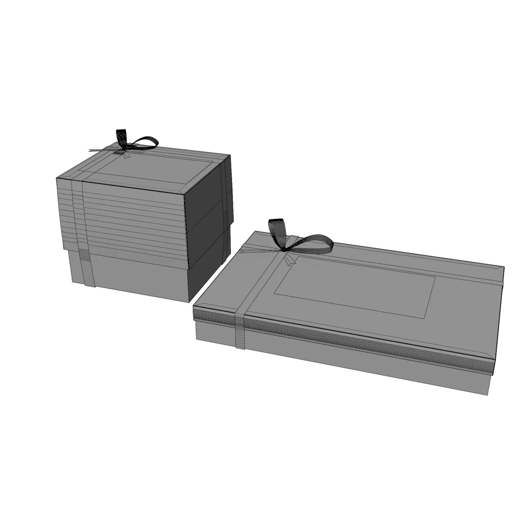 Chocolate Box Set 3D Model – High Detail Gift Packaging, FBX/Blender