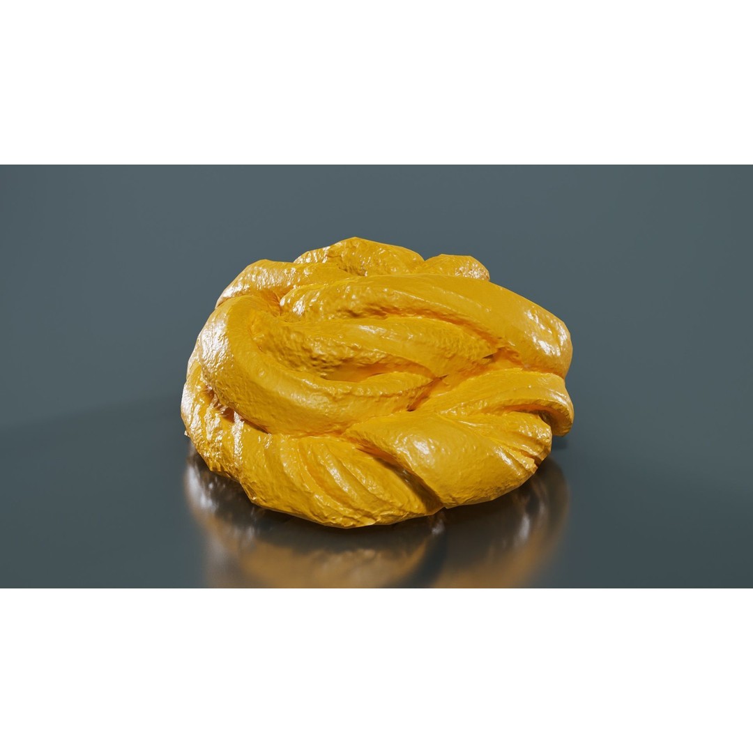 Cinnamon Roll 3D Model – Low Poly PBR Game Asset, FBX, OBJ, Blender - View 14