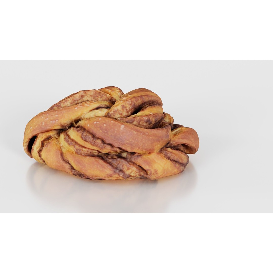Cinnamon Roll 3D Model – Low Poly PBR Game Asset, FBX, OBJ, Blender - View 19