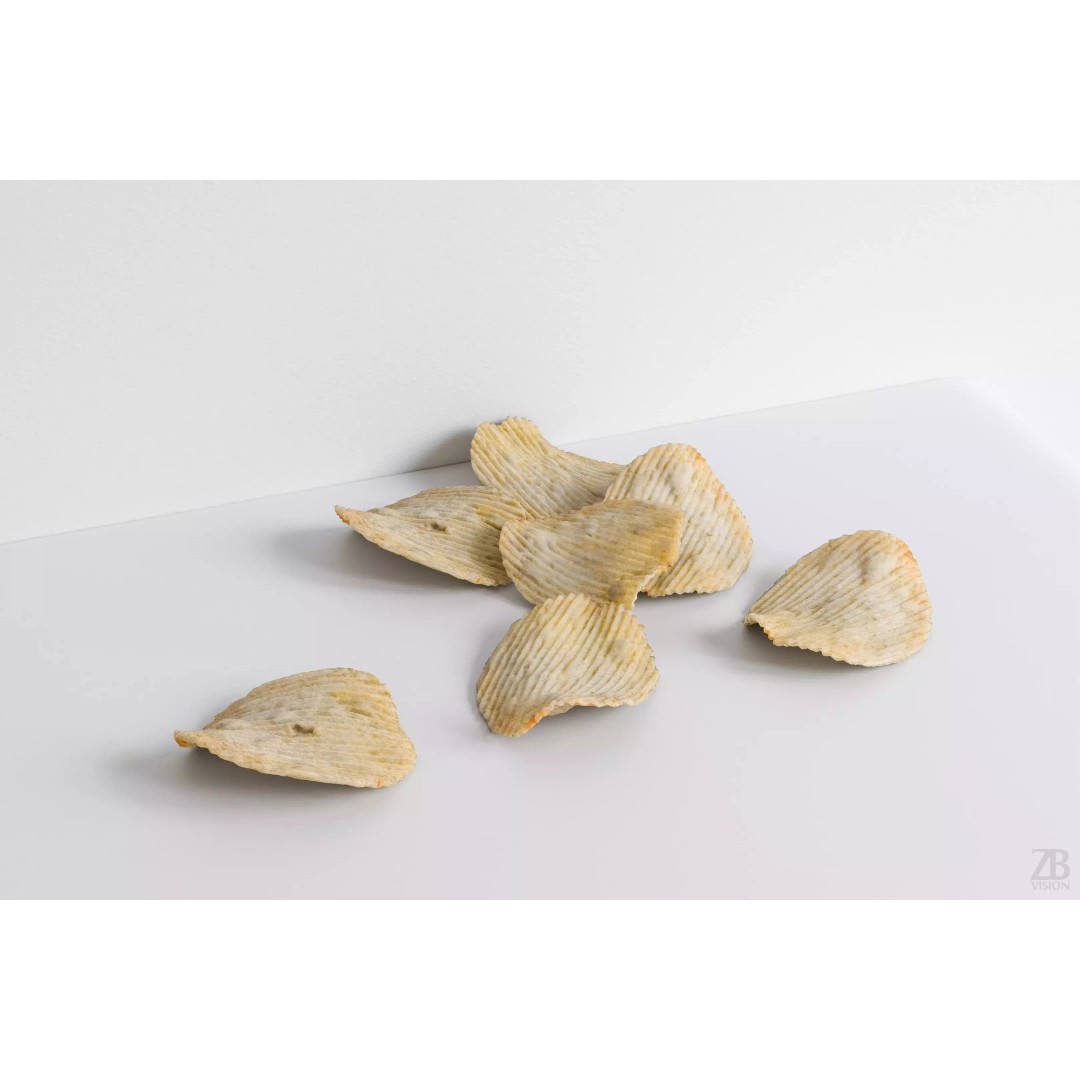Potato Chips 3D Model – Photorealistic PBR Asset, FBX, OBJ - View 2