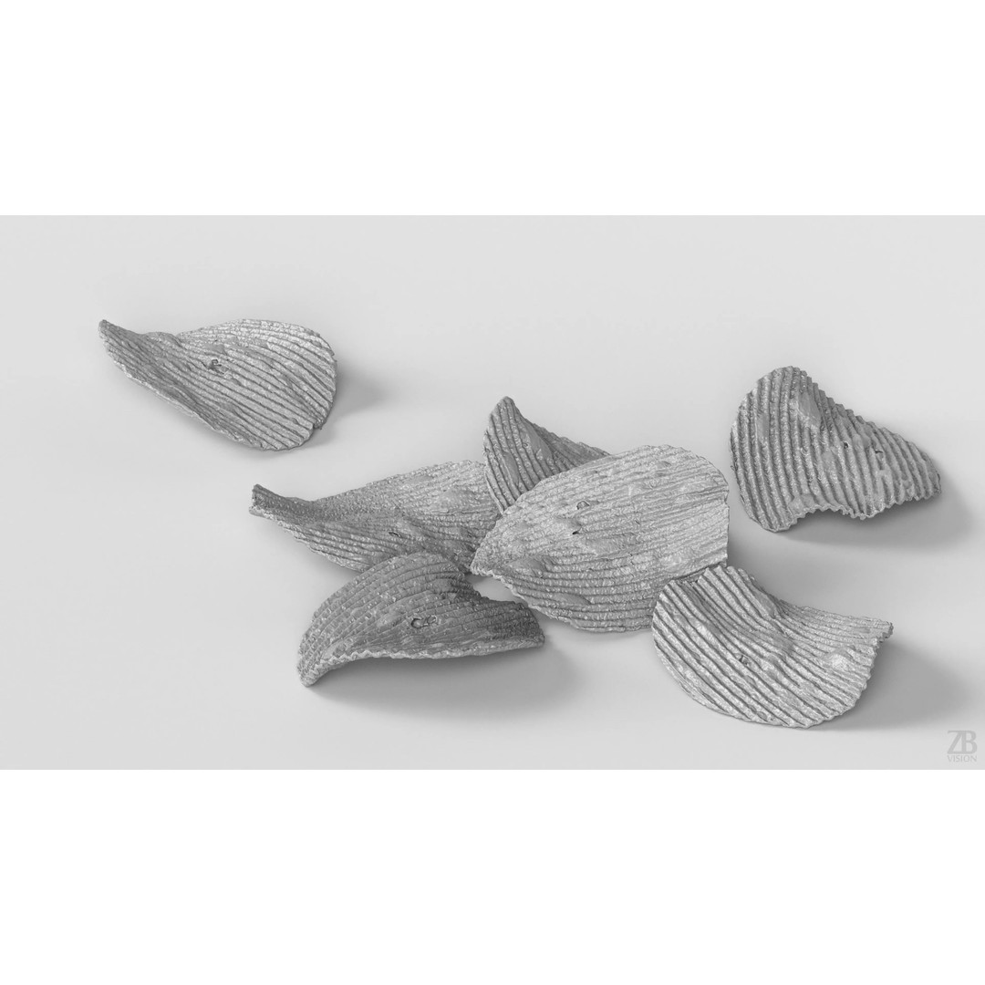 Potato Chips 3D Model – Photorealistic PBR Asset, FBX, OBJ - View 5