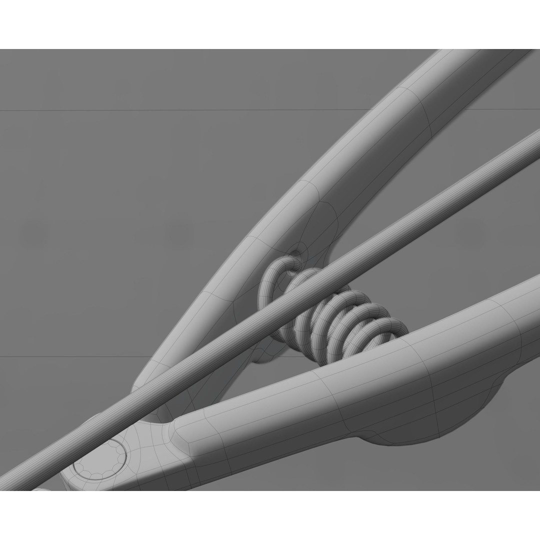 Ice Cream Serving Scoop 3D Model – Photorealistic Kitchen Utensil, FBX