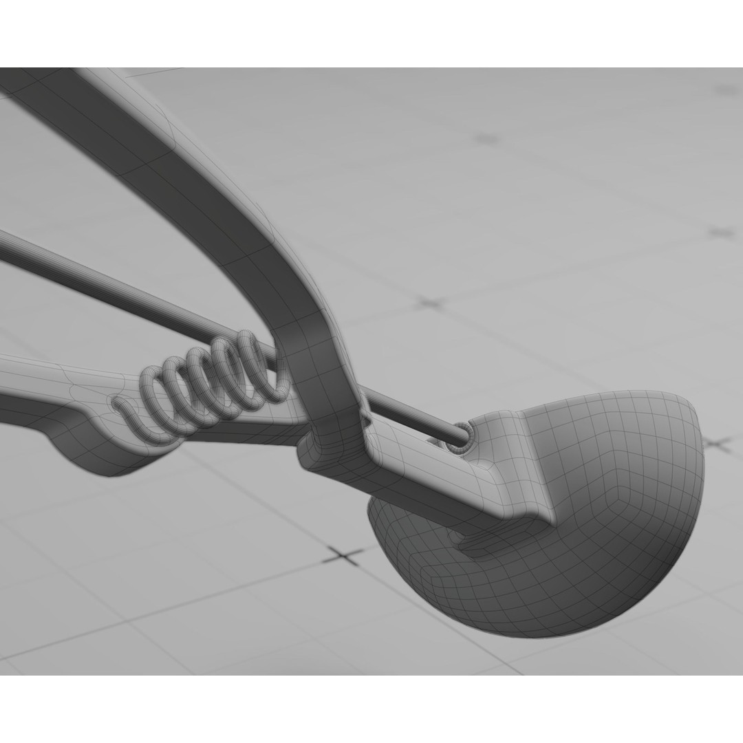 Ice Cream Serving Scoop 3D Model – Photorealistic Kitchen Utensil, FBX - View 27