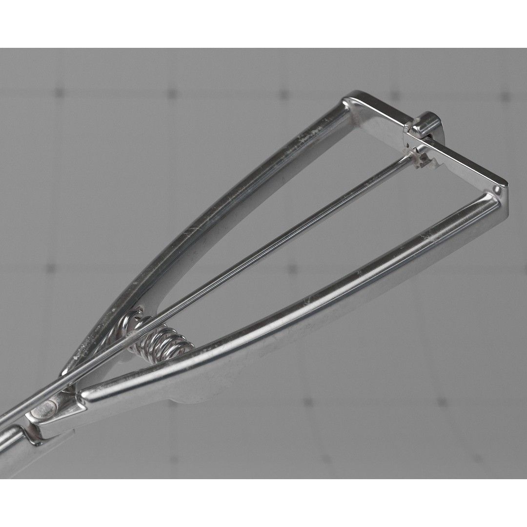 Ice Cream Serving Scoop 3D Model – Photorealistic Kitchen Utensil, FBX - View 4