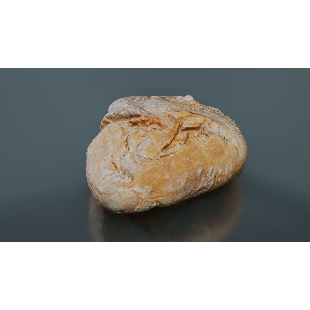 Mini Pistolet 3D Model – Low Poly Food Asset, FBX, Blender - View 10