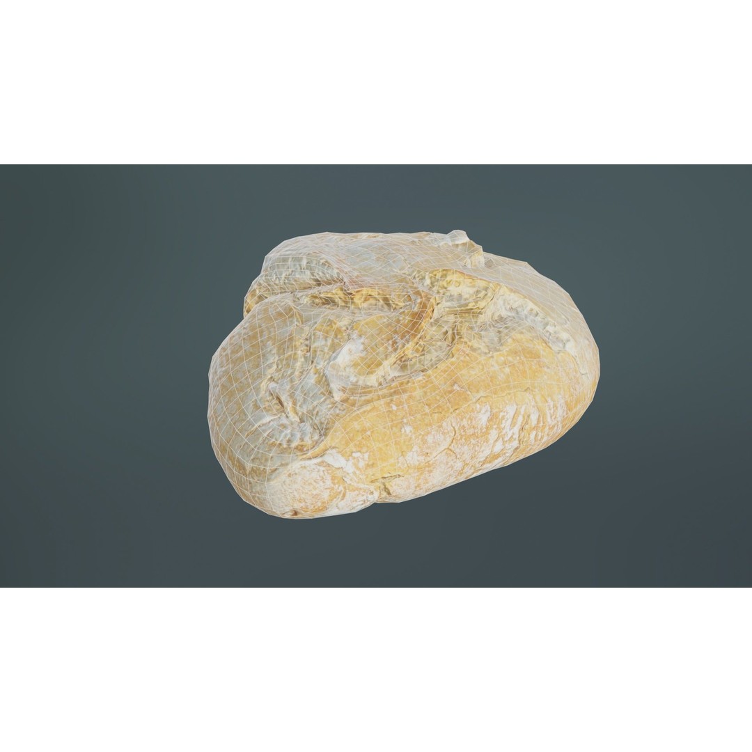 Mini Pistolet 3D Model – Low Poly Food Asset, FBX, Blender - View 12