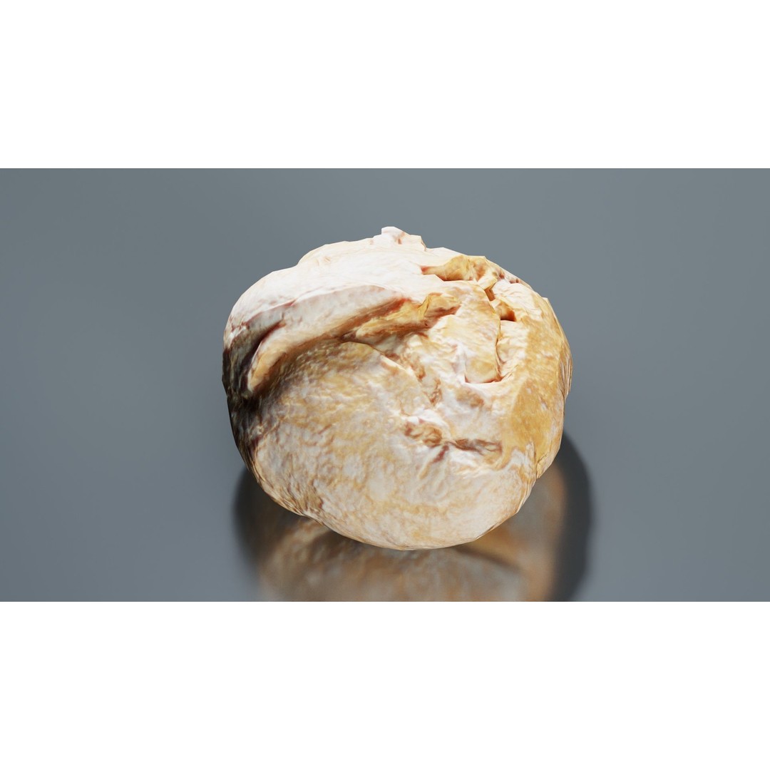 Mini Pistolet 3D Model – Low Poly Food Asset, FBX, Blender - View 3