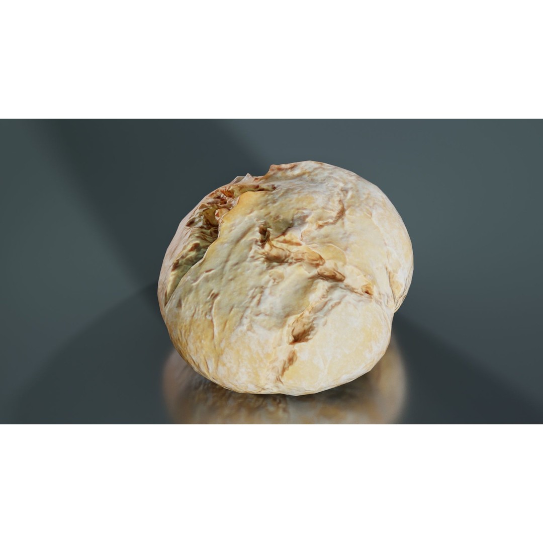 Mini Pistolet 3D Model – Low Poly Food Asset, FBX, Blender - View 5