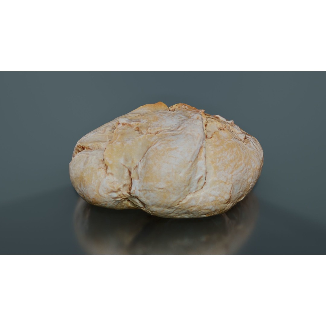 Mini Pistolet 3D Model – Low Poly Food Asset, FBX, Blender - View 8