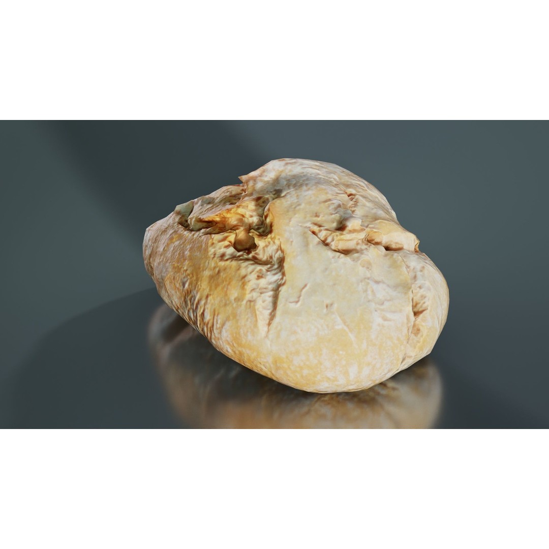 Mini Pistolet 3D Model – Low Poly Food Asset, FBX, Blender - View 9