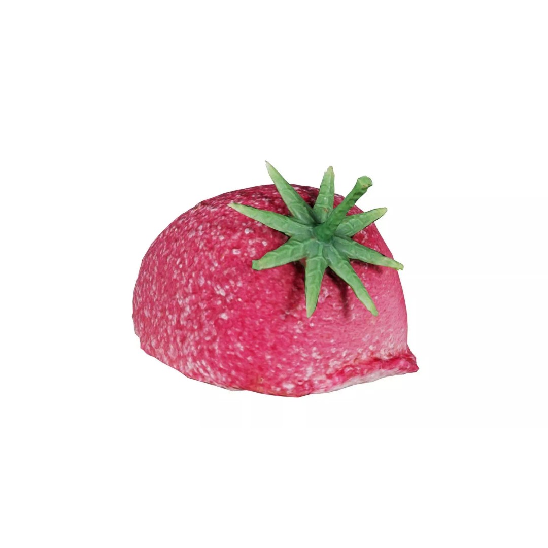 Sugar Strawberry 3D Model – Low Poly Game Asset, FBX, Blender - View 2