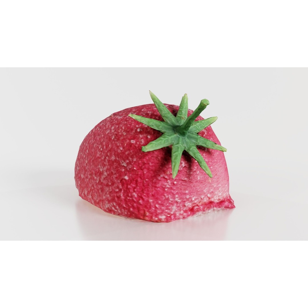 Sugar Strawberry 3D Model – Low Poly Game Asset, FBX, Blender - View 3