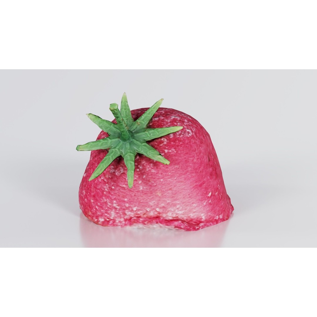 Sugar Strawberry 3D Model – Low Poly Game Asset, FBX, Blender - View 7