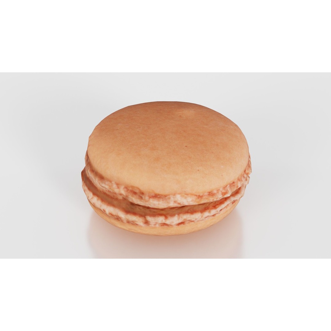Macaron 3D Model – Low Poly Food Asset with PBR Textures, FBX