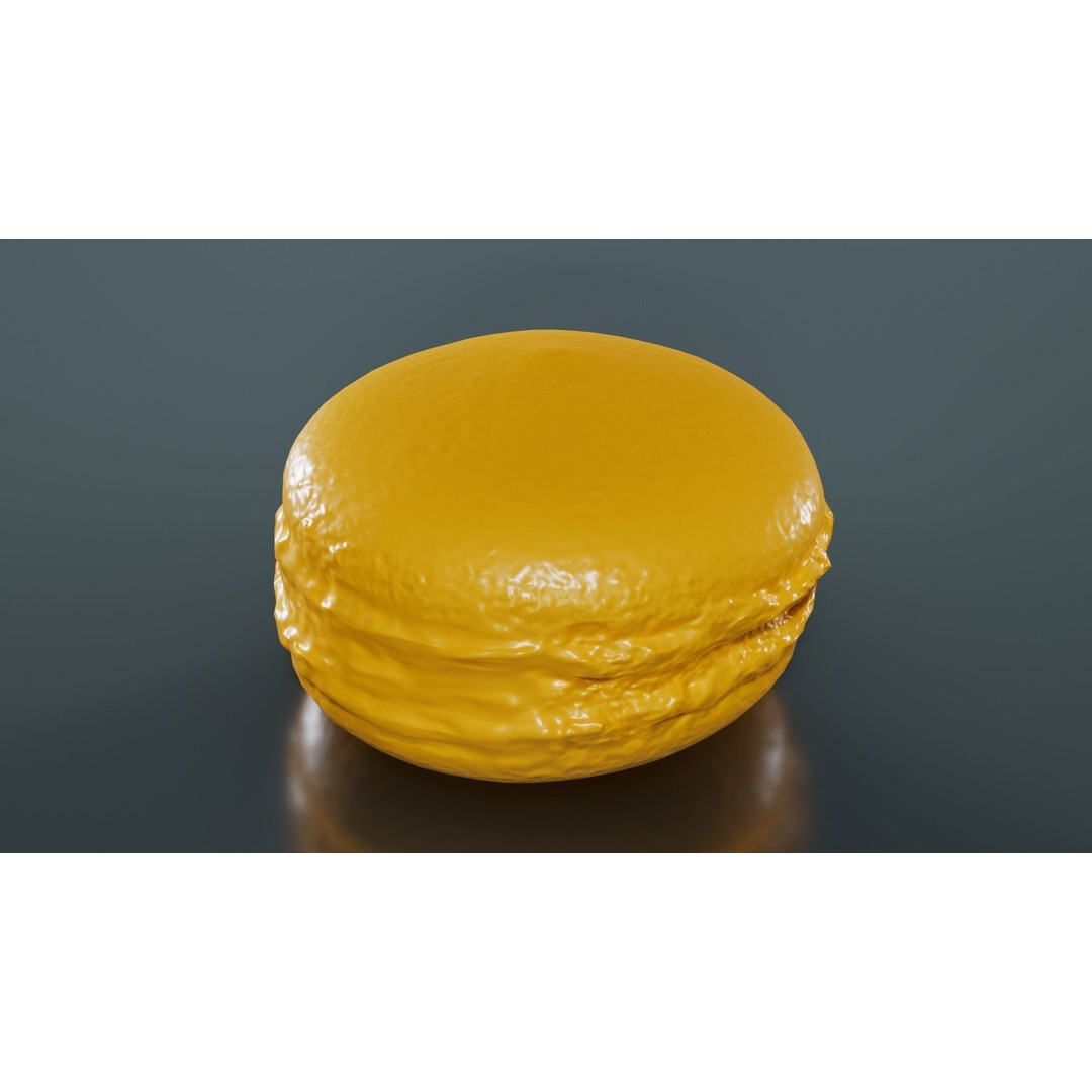 Macaron 3D Model – Low Poly Food Asset with PBR Textures, FBX - View 14