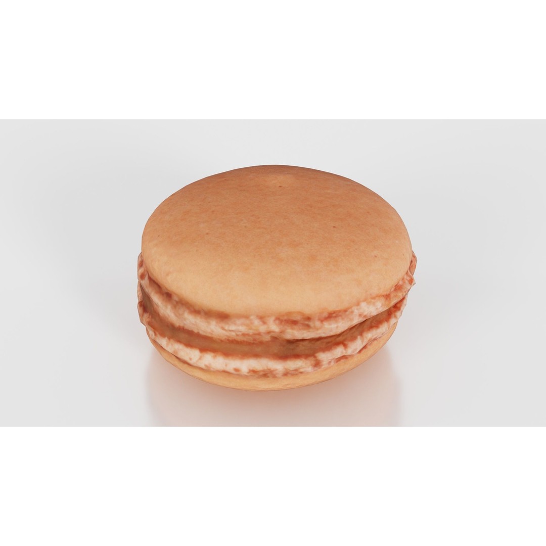 Macaron 3D Model – Low Poly Food Asset with PBR Textures, FBX - View 17