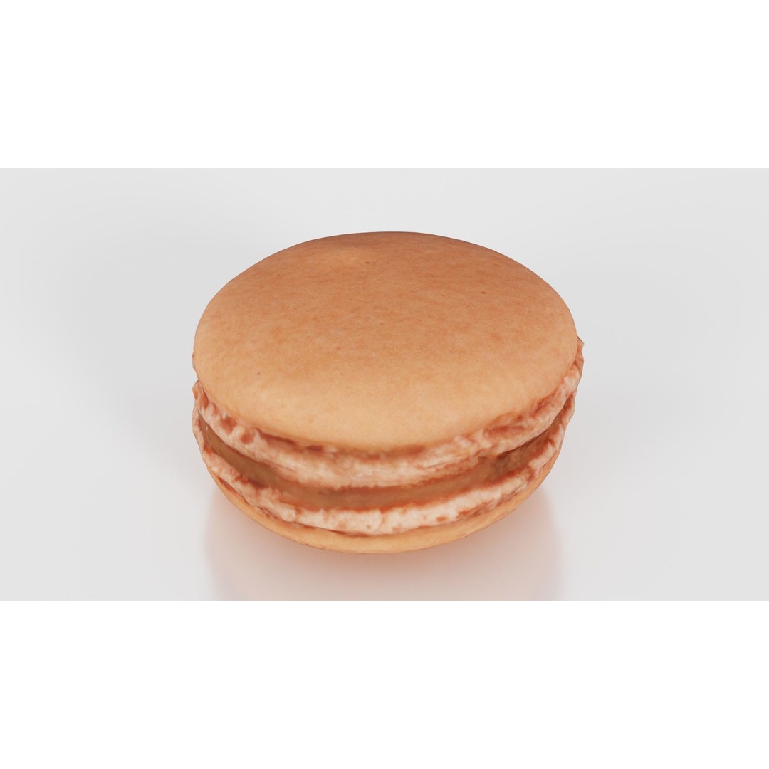 Macaron 3D Model – Low Poly Food Asset with PBR Textures, FBX - View 18