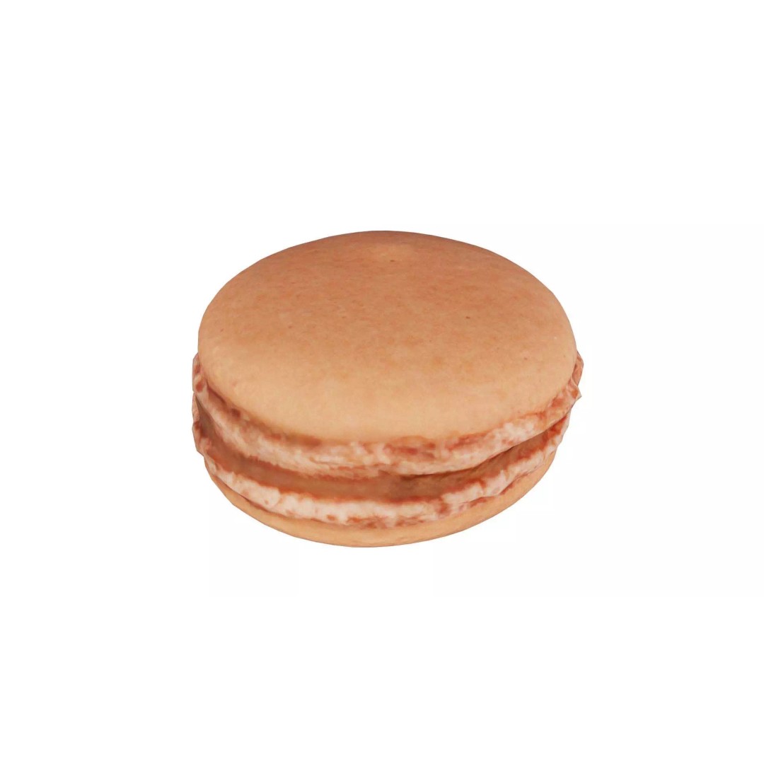 Macaron 3D Model – Low Poly Food Asset with PBR Textures, FBX - View 2