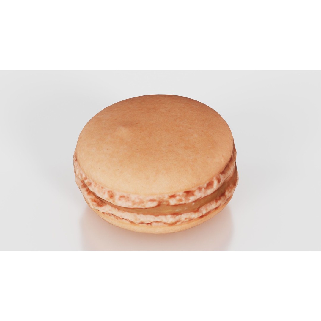Macaron 3D Model – Low Poly Food Asset with PBR Textures, FBX - View 21