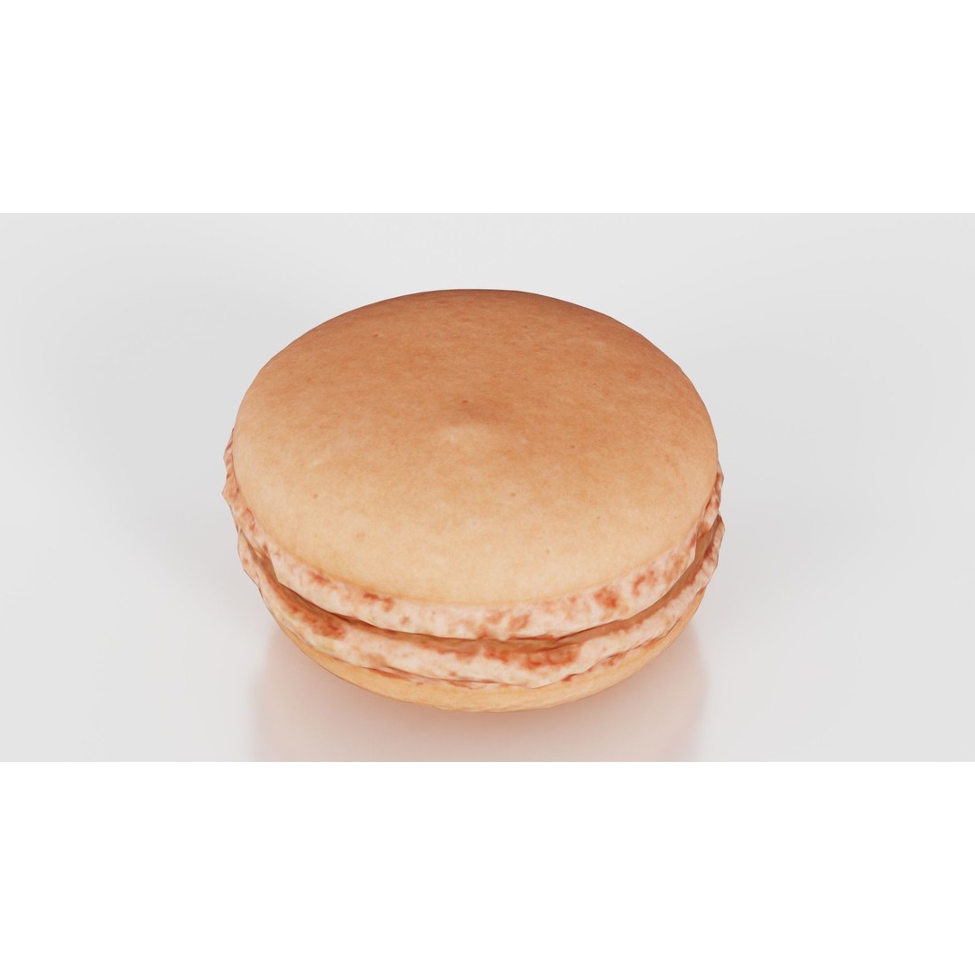 Macaron 3D Model – Low Poly Food Asset with PBR Textures, FBX - View 23