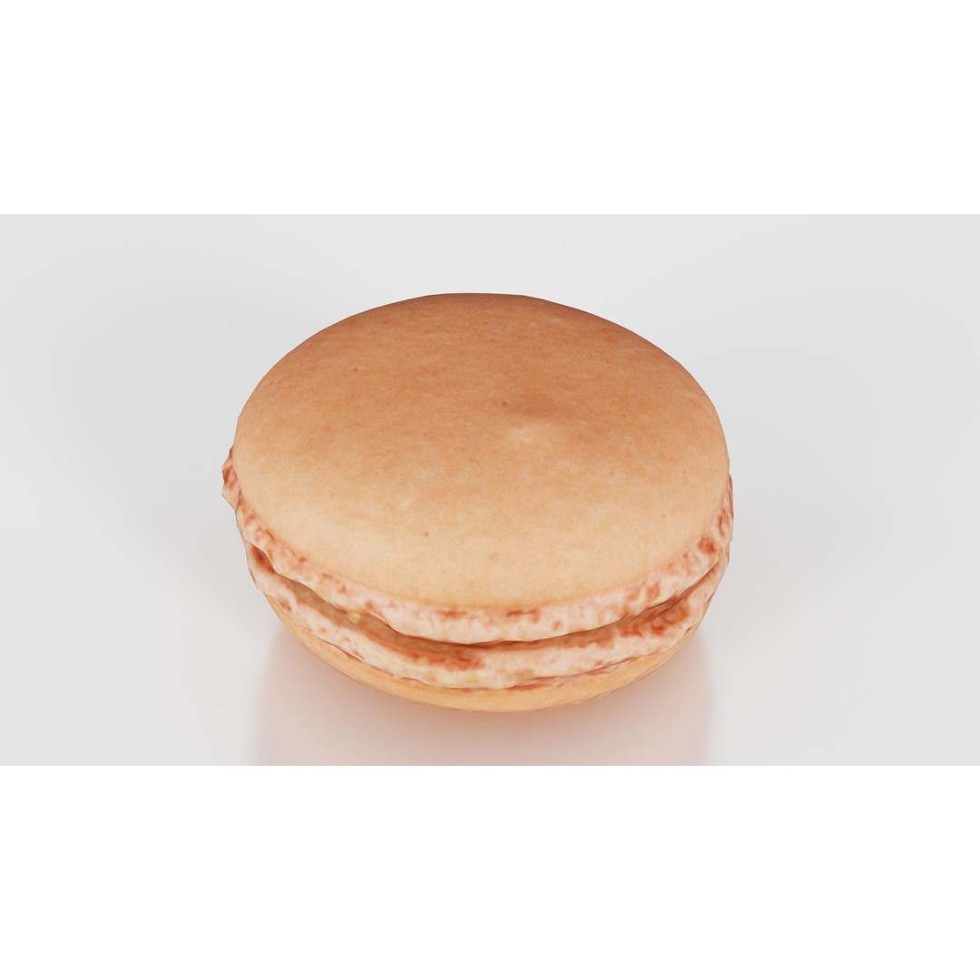 Macaron 3D Model – Low Poly Food Asset with PBR Textures, FBX - View 24