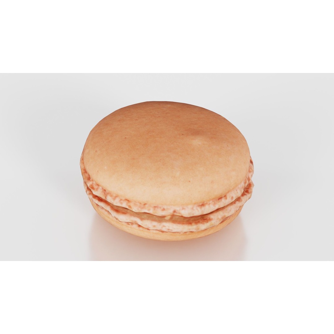 Macaron 3D Model – Low Poly Food Asset with PBR Textures, FBX - View 25