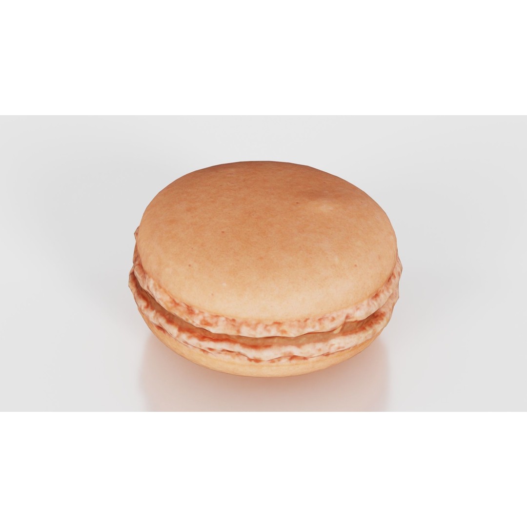 Macaron 3D Model – Low Poly Food Asset with PBR Textures, FBX - View 26