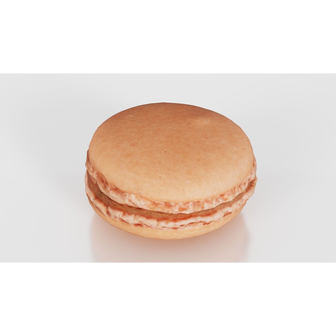 Macaron 3D Model – Low Poly Food Asset with PBR Textures, FBX - View 27