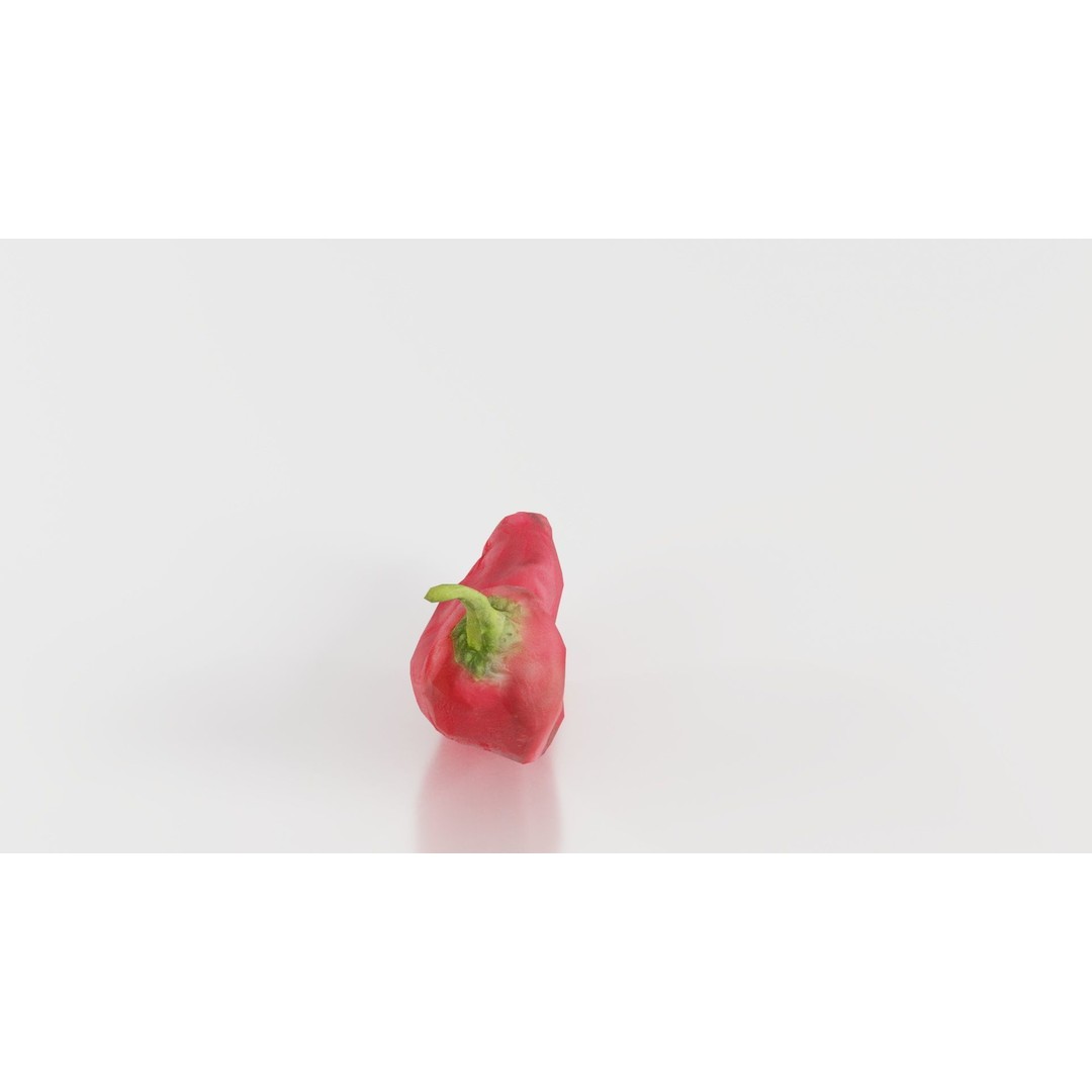 Chili Pepper 3D Model – Low Poly Game Asset, FBX, Blender - View 10