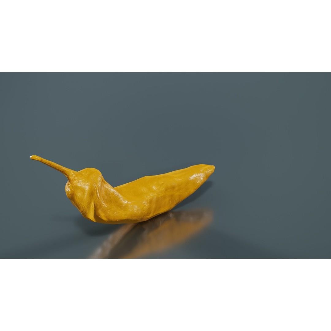 Chili Pepper 3D Model – Low Poly Game Asset, FBX, Blender - View 15