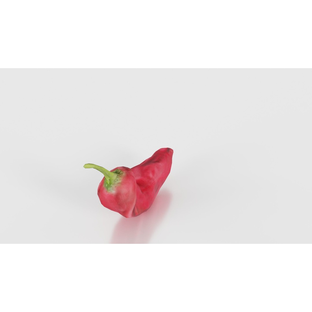 Chili Pepper 3D Model – Low Poly Game Asset, FBX, Blender - View 24