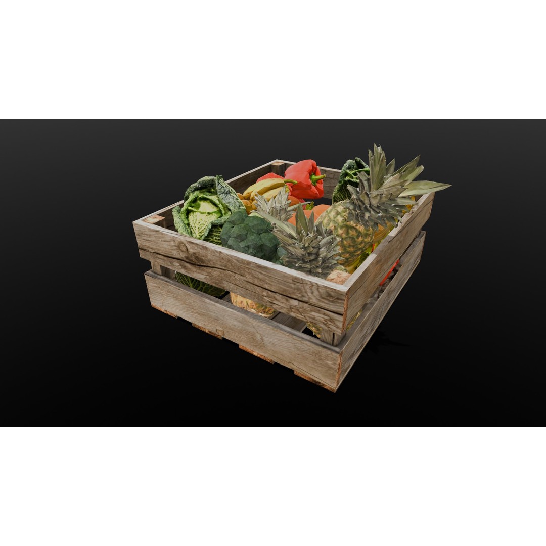 Market Asset 3D Model – Low Poly PBR Design for Virtual Environments - View 13