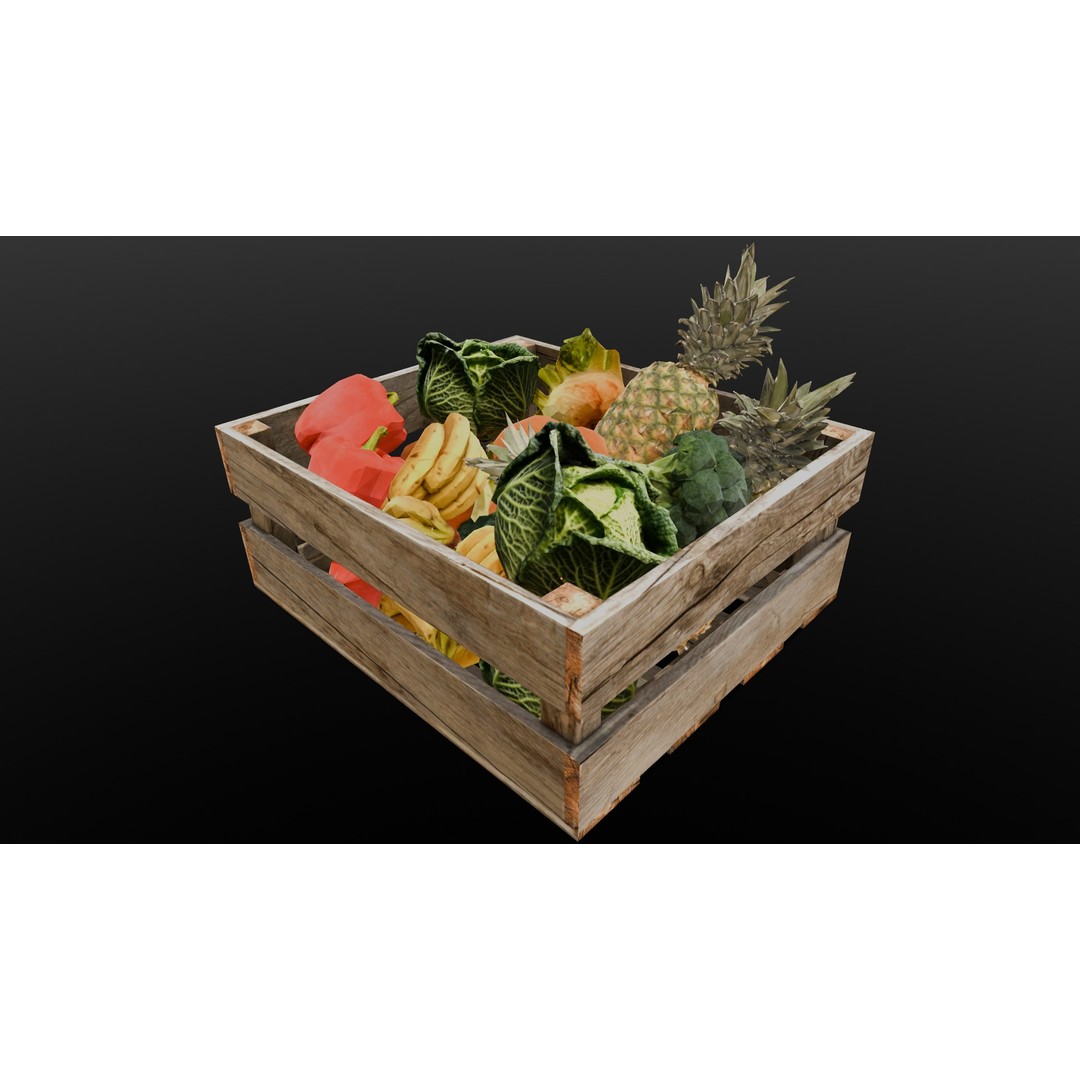 Market Asset 3D Model – Low Poly PBR Design for Virtual Environments - View 16