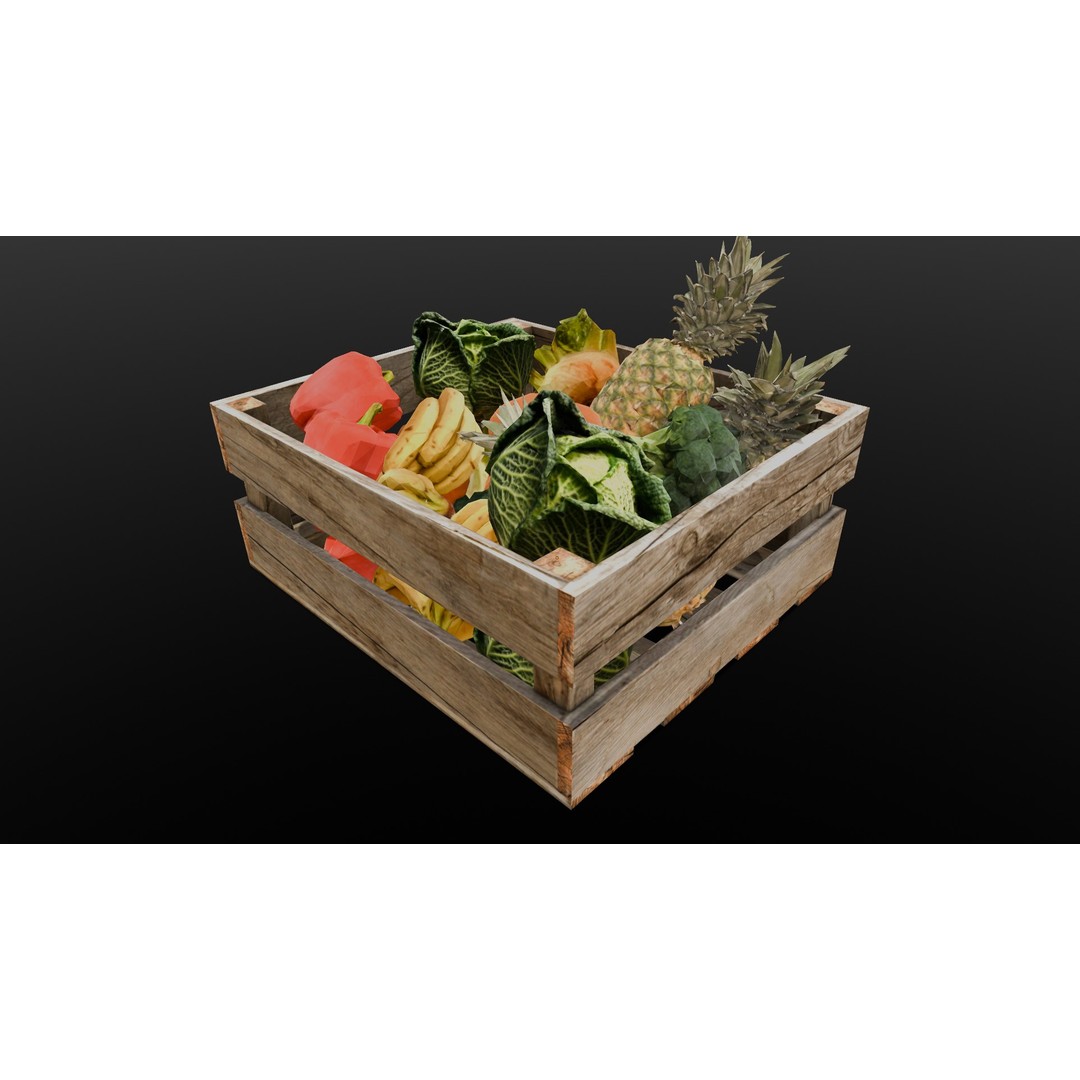 Market Asset 3D Model – Low Poly PBR Design for Virtual Environments - View 17