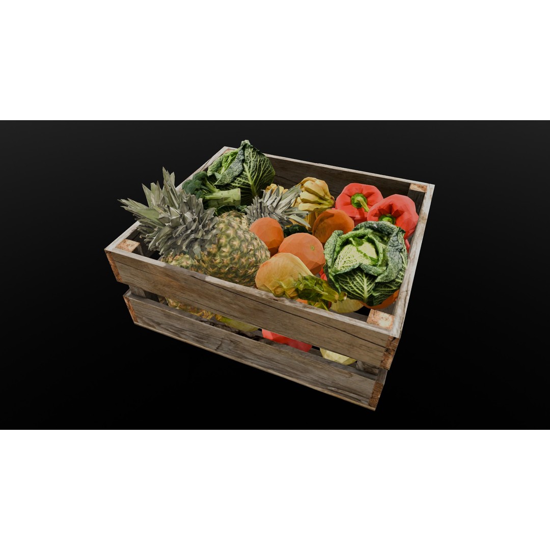 Market Asset 3D Model – Low Poly PBR Design for Virtual Environments - View 18