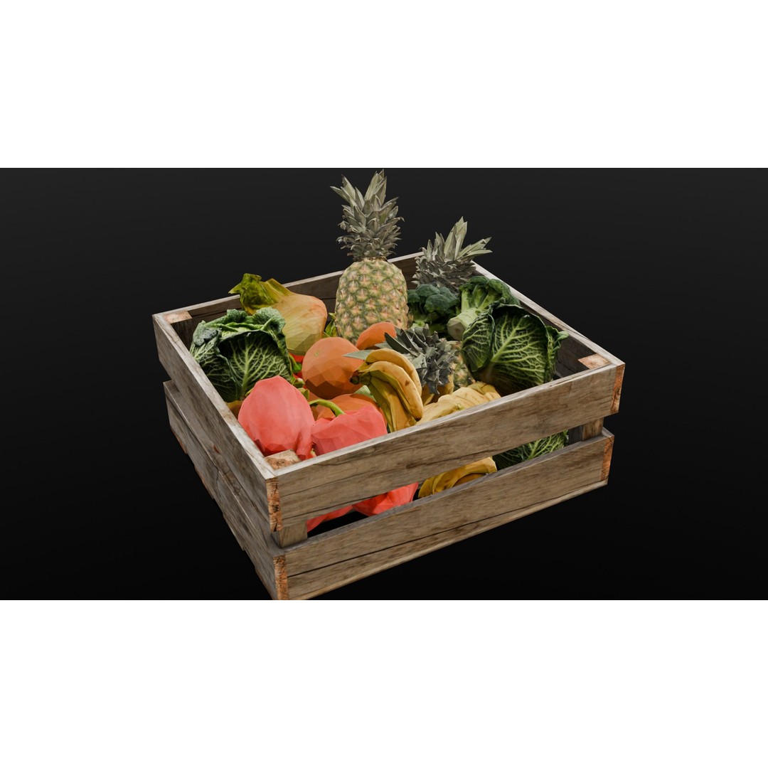 Market Asset 3D Model – Low Poly PBR Design for Virtual Environments - View 4