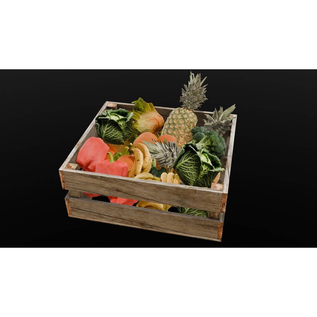 Market Asset 3D Model – Low Poly PBR Design for Virtual Environments - View 5